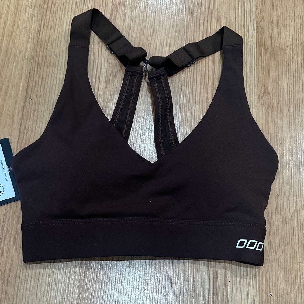 NWT Lorna Jane Amy Espresso Sports Bra